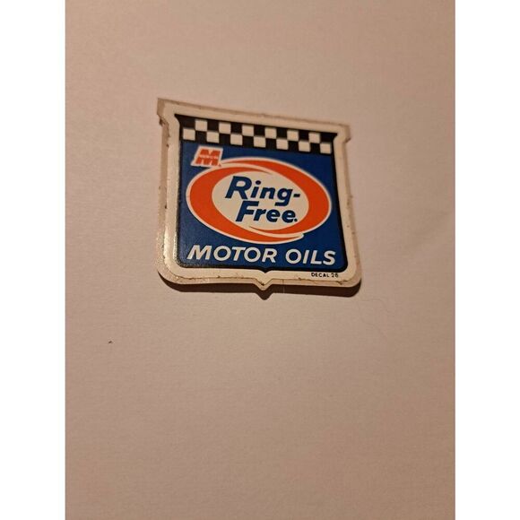 Vintage 60s Original Macmillan Ring Free Motor Oil Rat Rod Race Decal Sticker - Picture 1 of 2